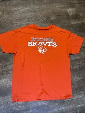 Source Unknown Orange Boone Braves Graphic Tee